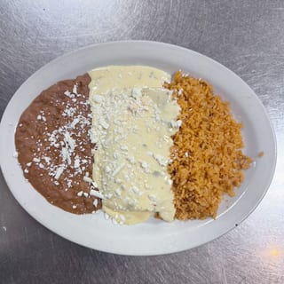 Jalapeno Cheese Dip Enchiladas.